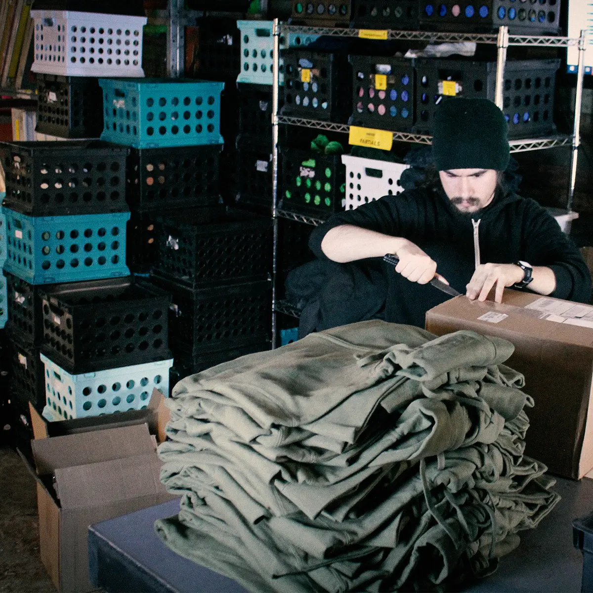 Blake Benoit at work