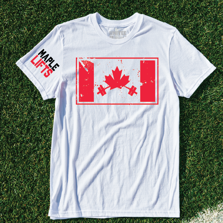 Maple Lifts Canada inspired gym shirt concept 2