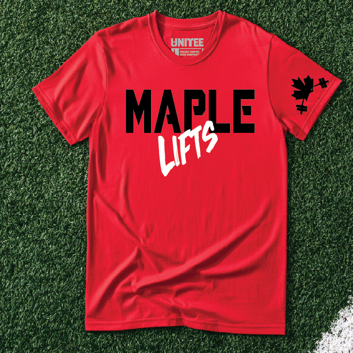 Maple Lifts Canada inspired gym shirt concept 3