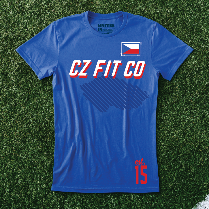 CZ Fit Co Czechia inspired gym shirt concept