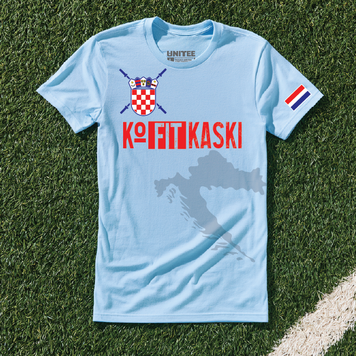 KoFITkaski Croatia inspired gym shirt concept