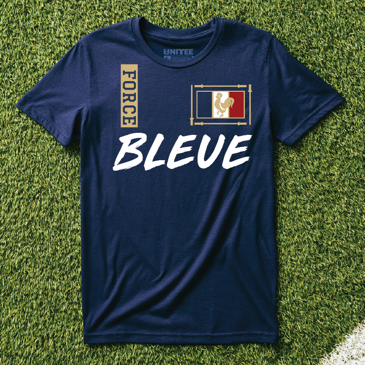 Force Bleue France inspired gym shirt concept