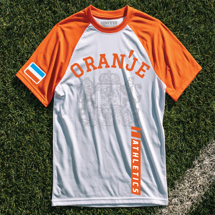 Oranje Athletics Netherlands inspired gym shirt concept