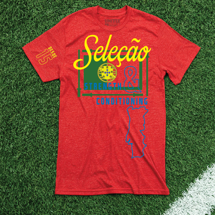 Armada Athletics Portugal inspired gym shirt concept