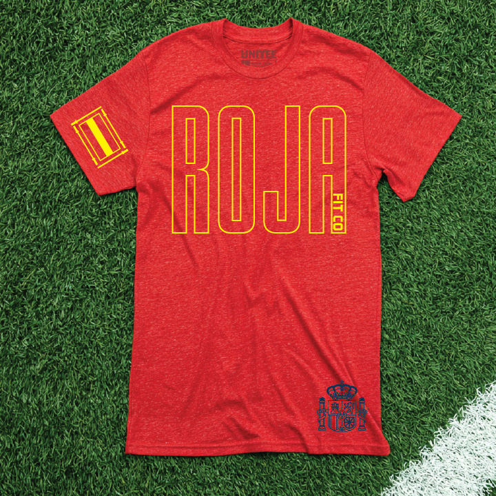 Roja Fit Co. Spain inspired gym shirt concept
