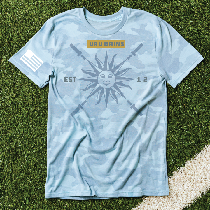 URU Gains Uruguay inspired gym shirt concept