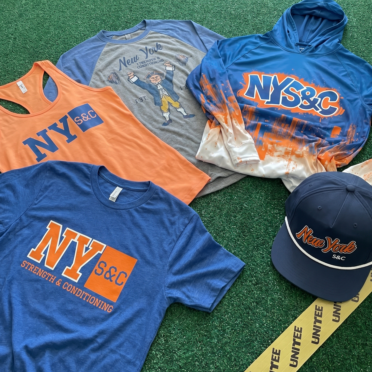 NY S&C full collection flat lay