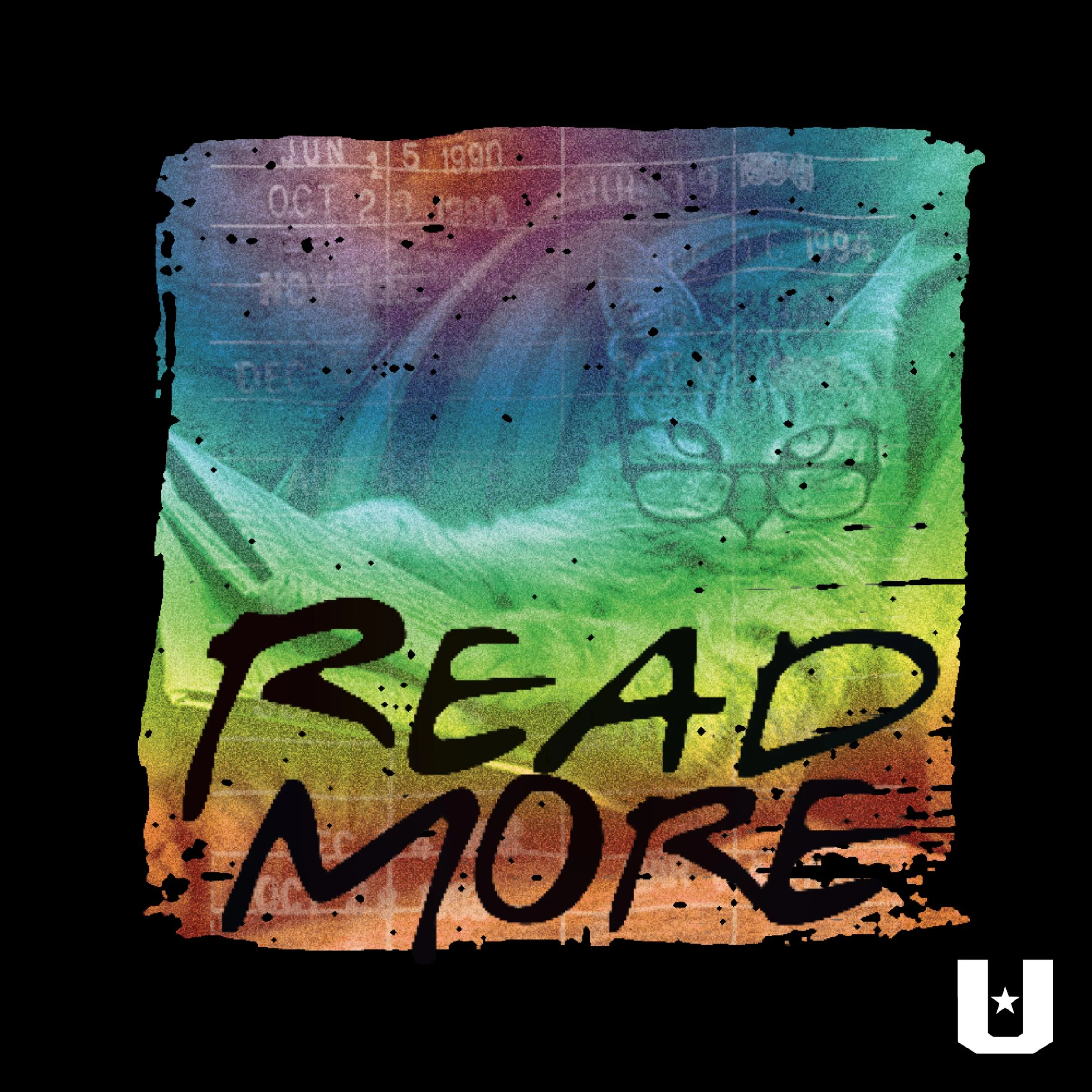 Read More Rainbow Vintage Cat — Book Love Tribe apparel image 2