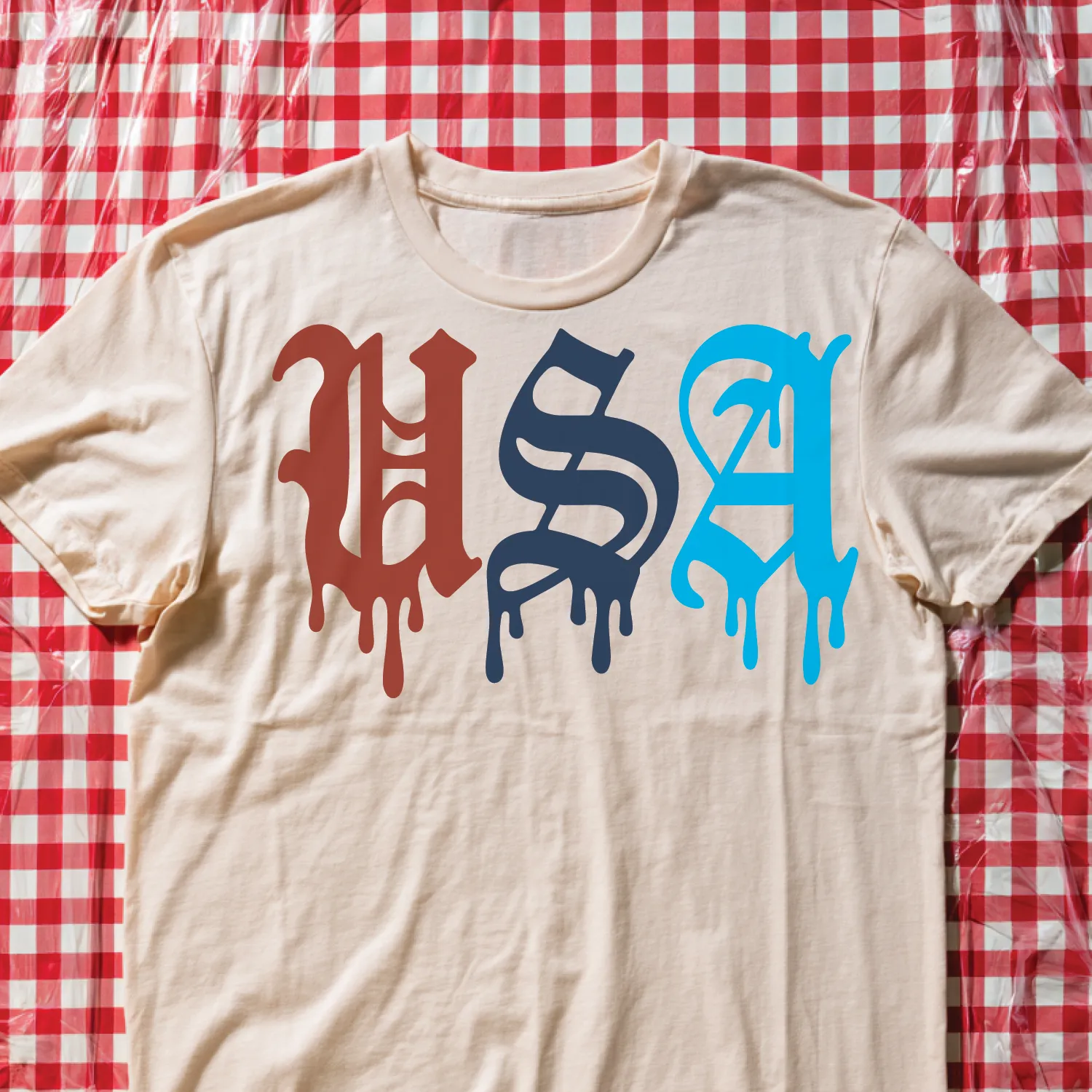Firecracker Type Fourth of July design