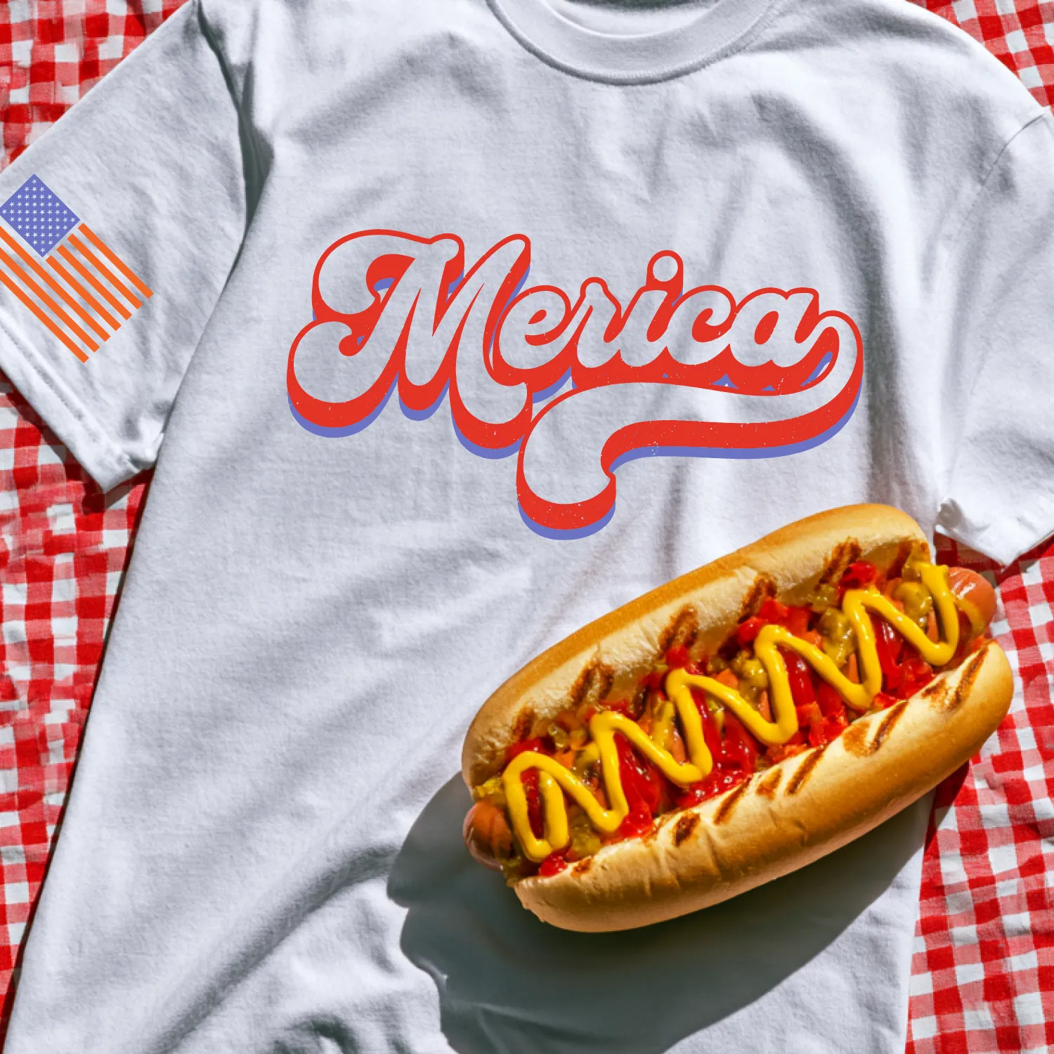 Founding Stripes Fourth of July design