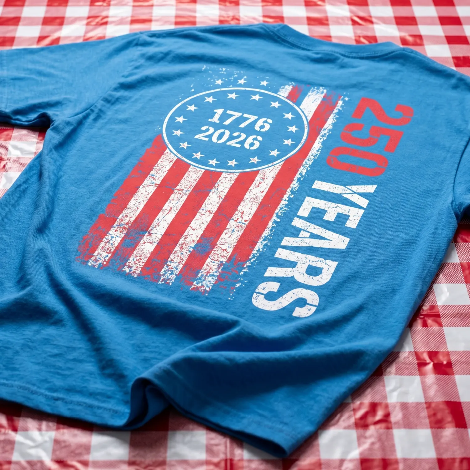 Halftone Eagle Fourth of July design
