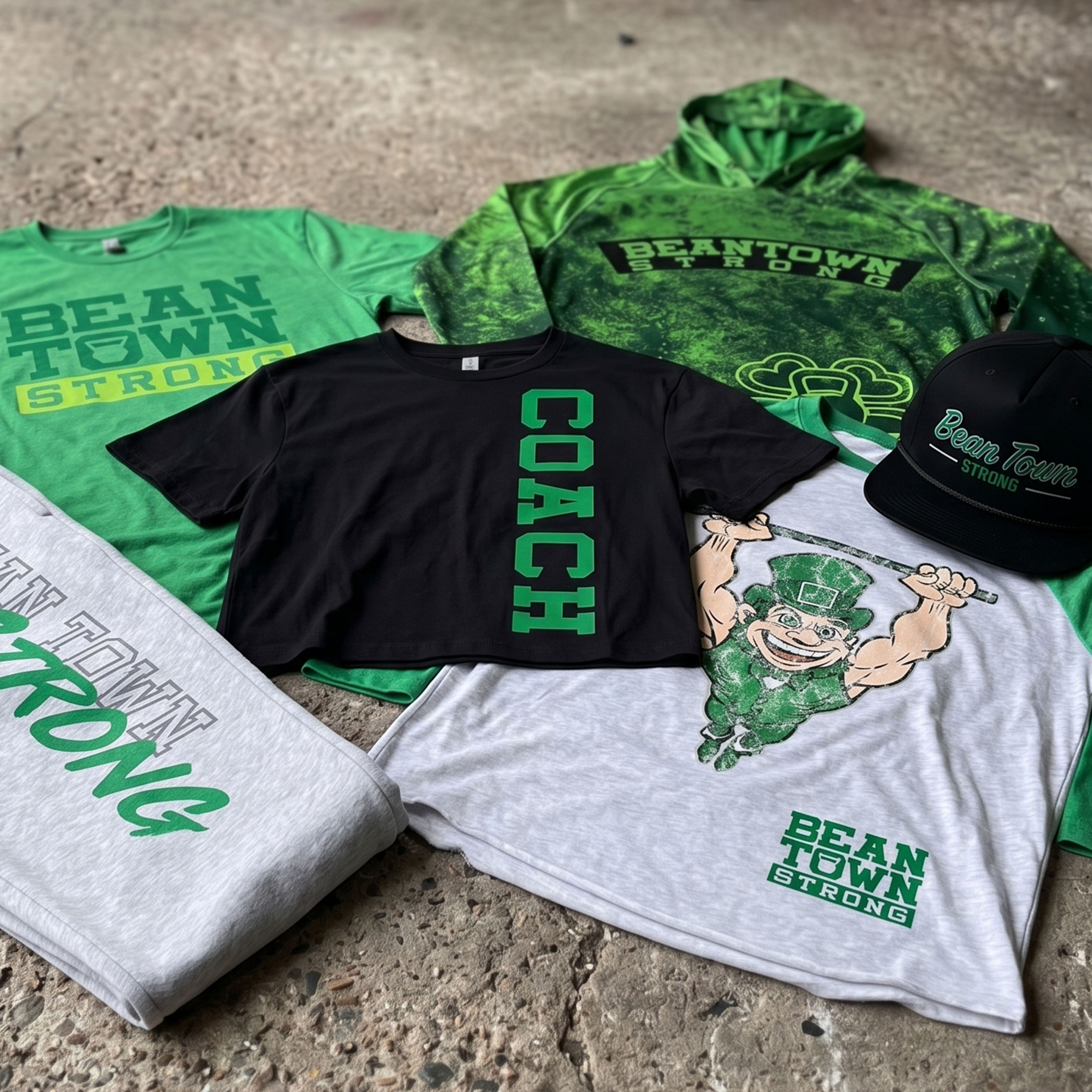 Beantown Strength full apparel collection collage