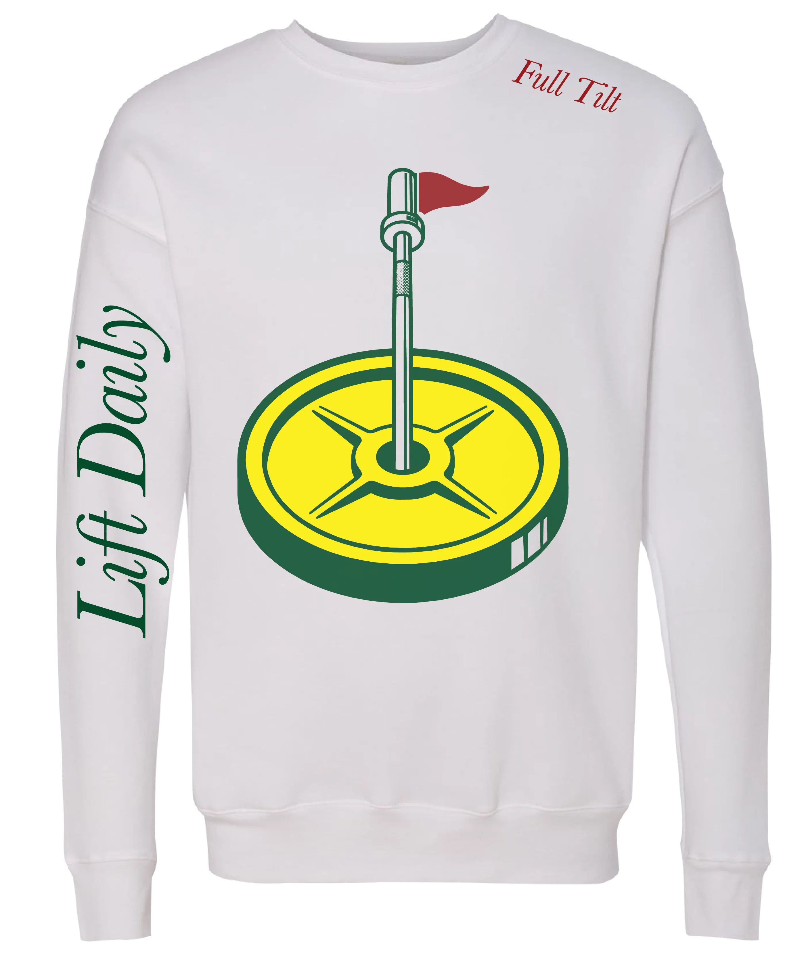 White Full Tilt crewneck sweatshirt concept