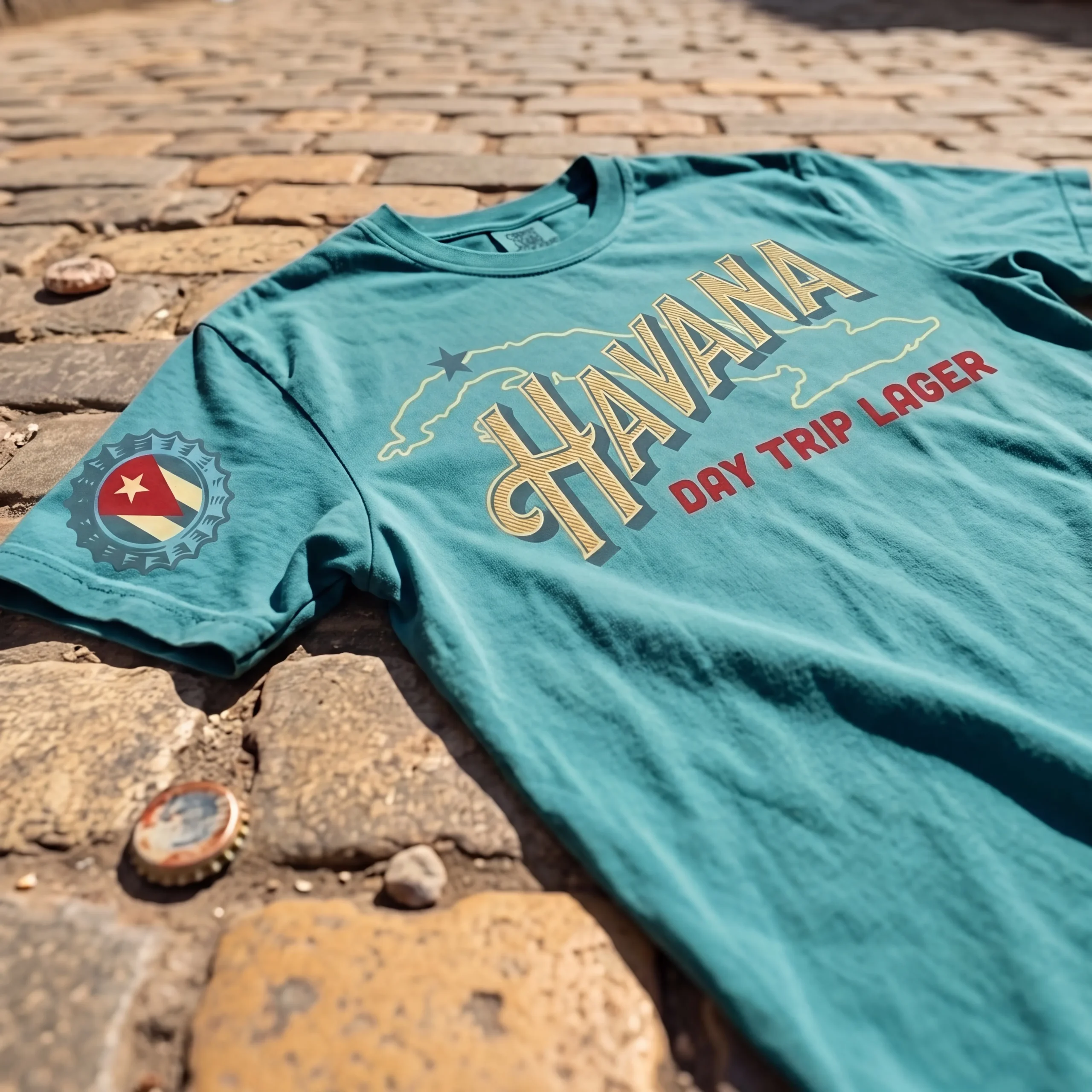 Havana Day Trip Lager illustrated shirt