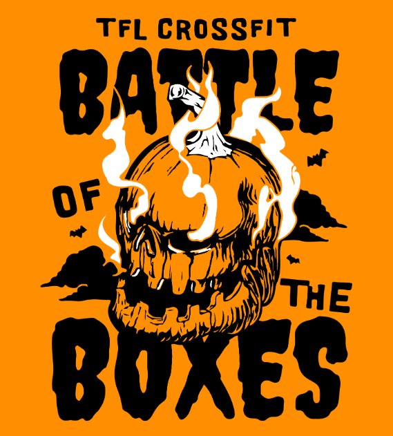 Battle of the Boxes VIII flaming skull artwork