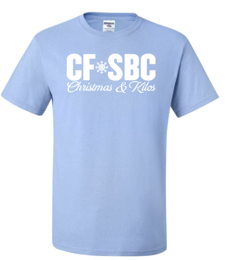 Christmas and Kilos competition shirt