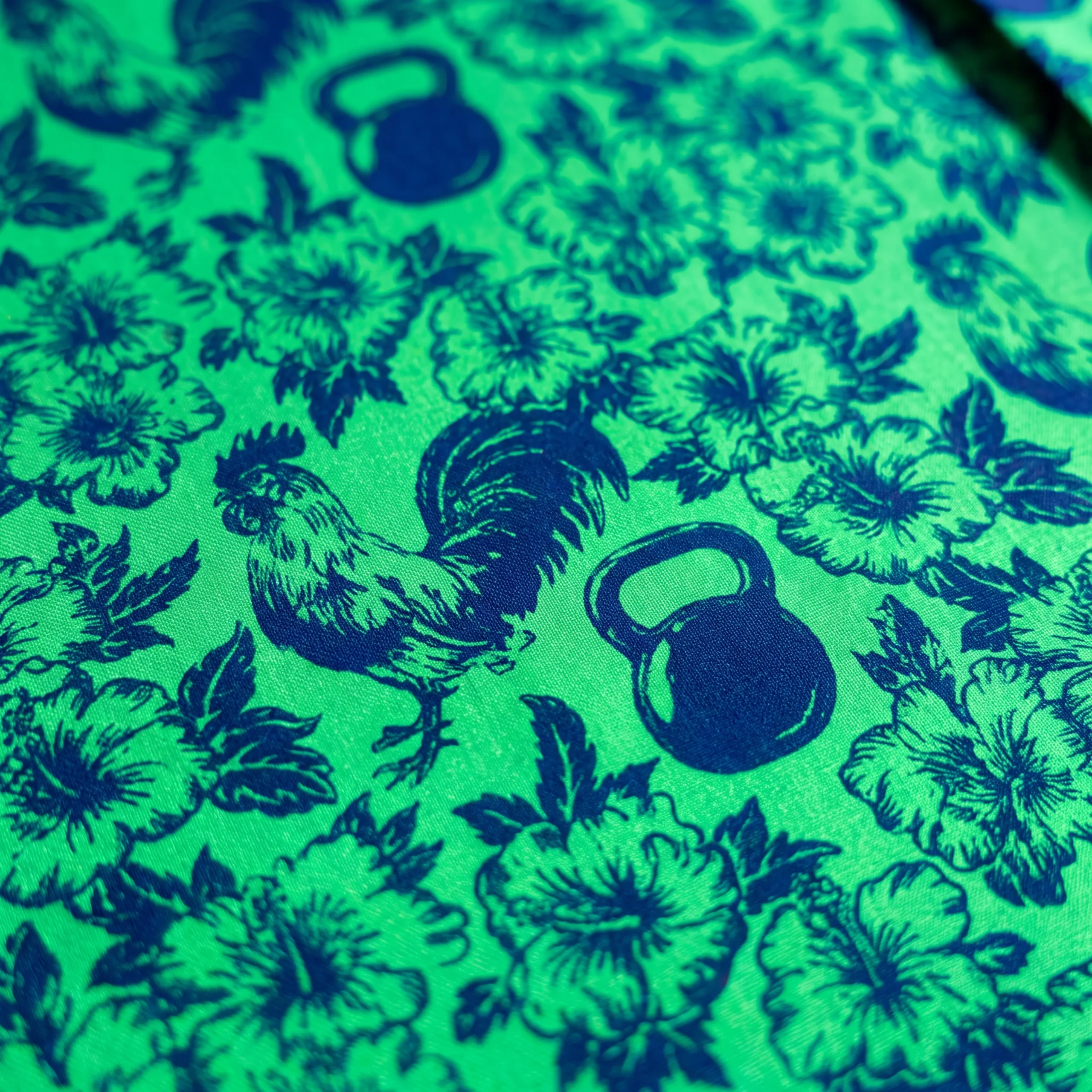 Close-up of Iron Key Keywaiian Shirt pattern
